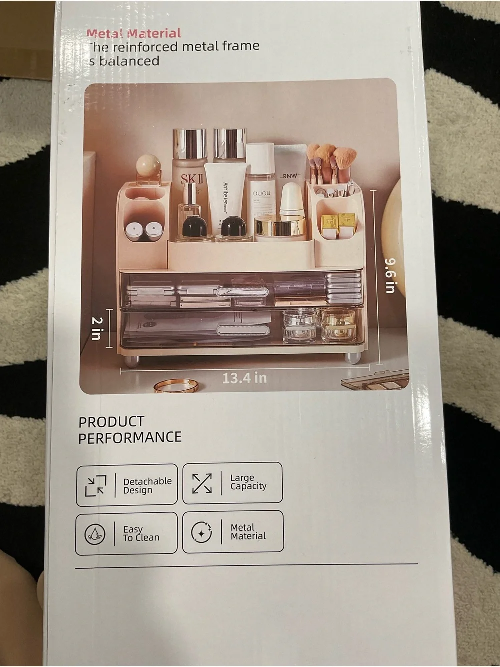Makeup organizer Cream Multi-Layer Storage Rack - Cosmetic Organizer